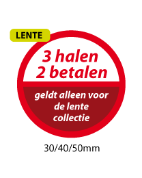 productstickers 3 halen 2 betalen lente STV-040