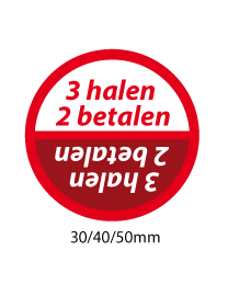 productstickers 3 halen 2 betalen  STV-048