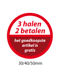 productstickers 3 halen 2 betalen STV-045