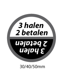 productstickers 3 halen 2 betalen  STV-048