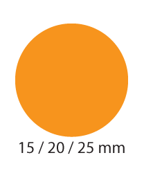 blanco stickervel STV-051 oranje