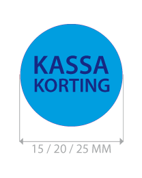 productstickers kassa korting rond STV-016