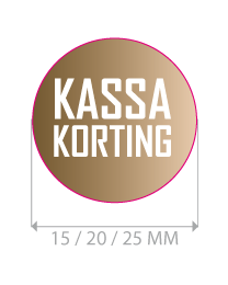 productstickers kassa korting rond STV-015