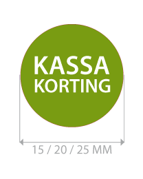 productstickers kassa korting rond STV-017