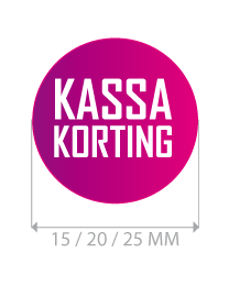 productstickers kassa korting rond STV-015