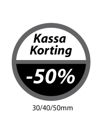 productstickers kassa korting  STV-050