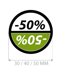 productstickers korting rond STV-021