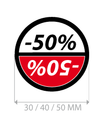 productstickers korting rond STV-021