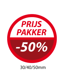 productstickers prijs pakker  STV-049