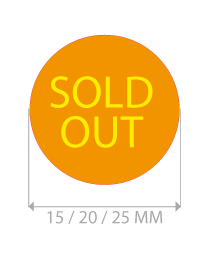 productstickers sold out rond STV-018