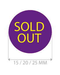 productstickers sold out rond STV-018