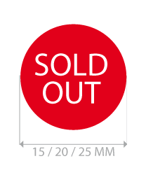 productstickers sold out rond STV-019