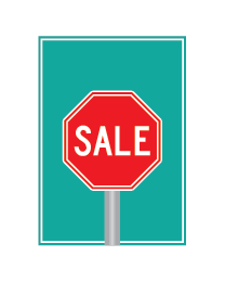 Poster stopbord gras PO-012