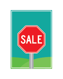Poster stopbord gras PO-012