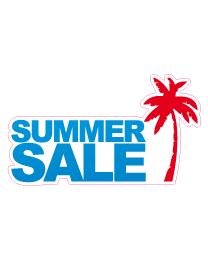 Etalage summer salesticker