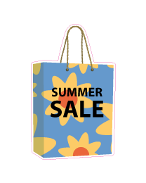 Etalage summer salesticker