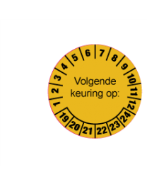 Keuringsstickers op rol SR-002