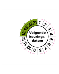 Keuringsstickers op rol SR-042