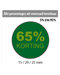 productstickers korting rond STV-012