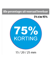 productstickers korting rond STV-013