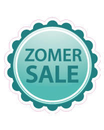 Etalage zomer salesticker