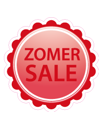 Etalage zomer salesticker
