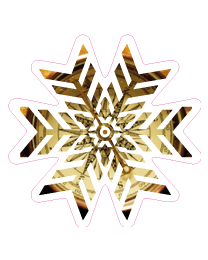 Etalage sneeuwvloksticker