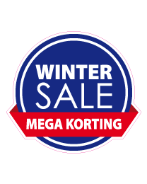 Etalage winter salesticker