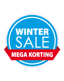 Etalage winter salesticker