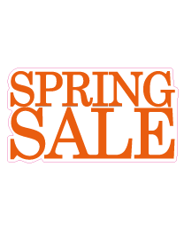 Etalage spring salesticker