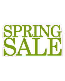 Etalage spring salesticker