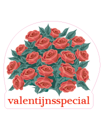 Etalagesticker valentijnsspecial