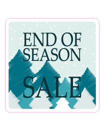 Etalagesticker end of season sale