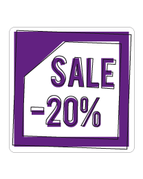 Etalagesticker sale