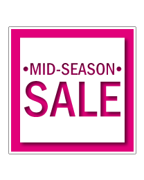 Etalagesticker mid-season sale