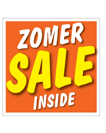 Etalagesticker sale zomer oranje 1 artikel STA-97