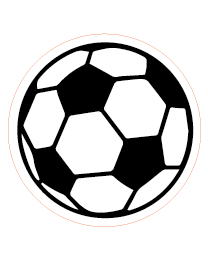 voetlbal sales sticker
