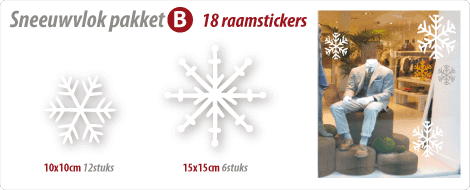 etalage sneeuwvlokken