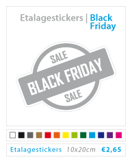 Black friday etalagestickers