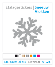 sneeuwvlokken etalagesticker